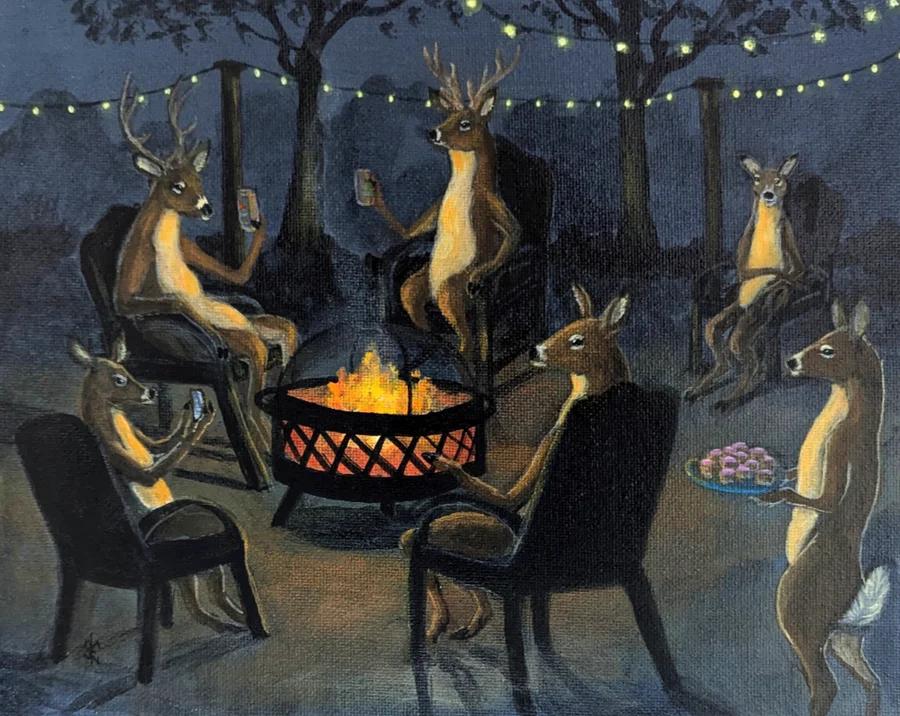 Deer Beer Bonfire 