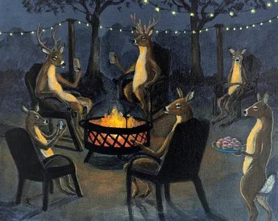 Deer Beer Bonfire 